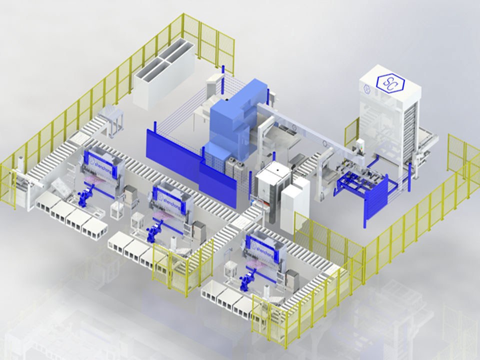 冲压折弯自动化生产线