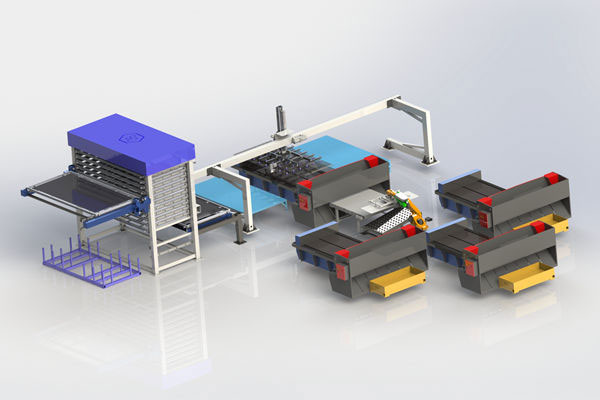 剪板料库自动化生产线